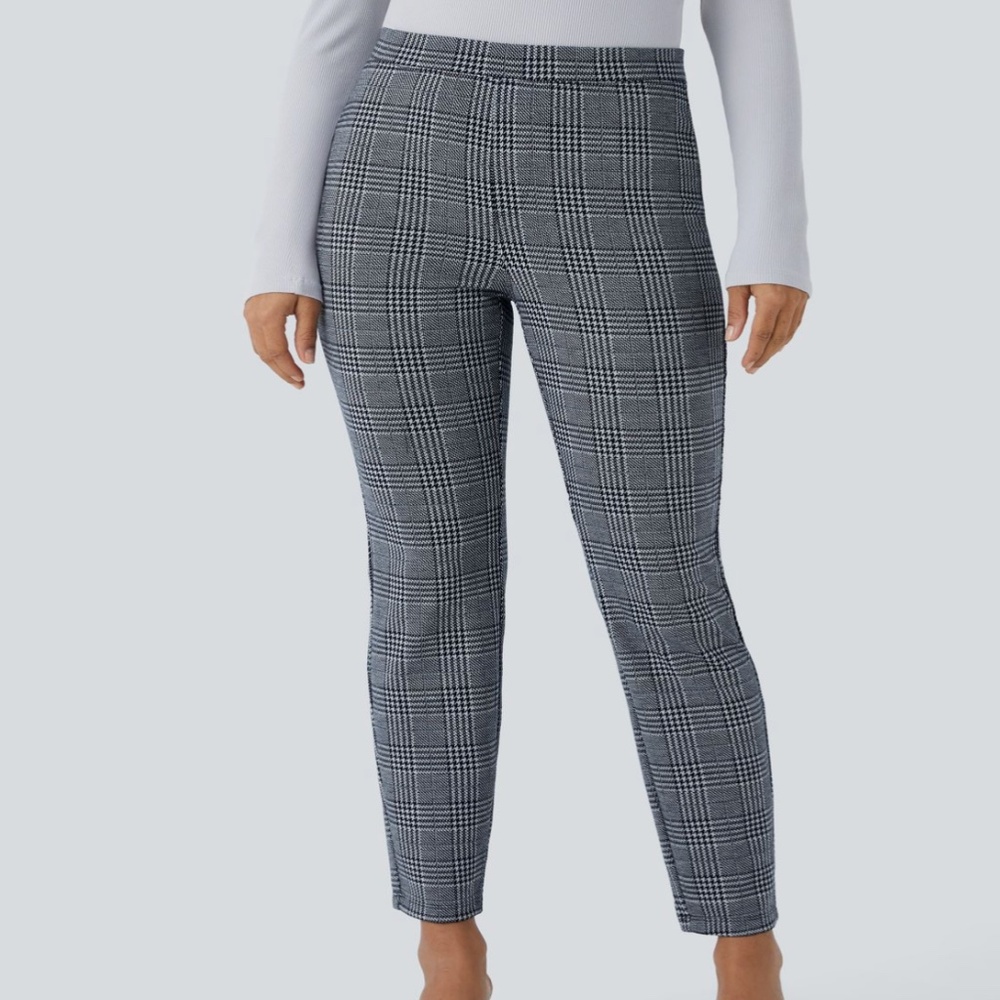 Men's Plaid Pants - Tan and Black